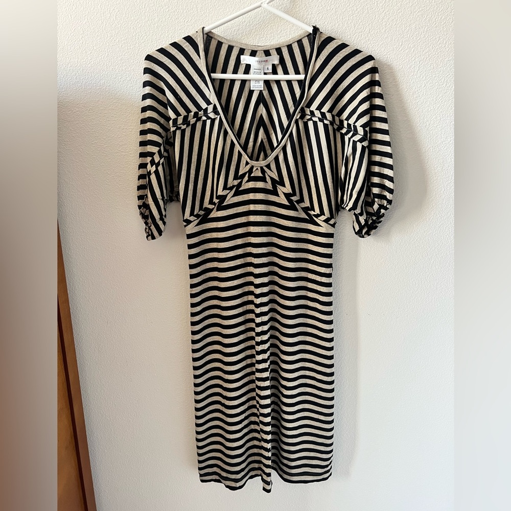 Studio M Midi Zebra-Print Dress